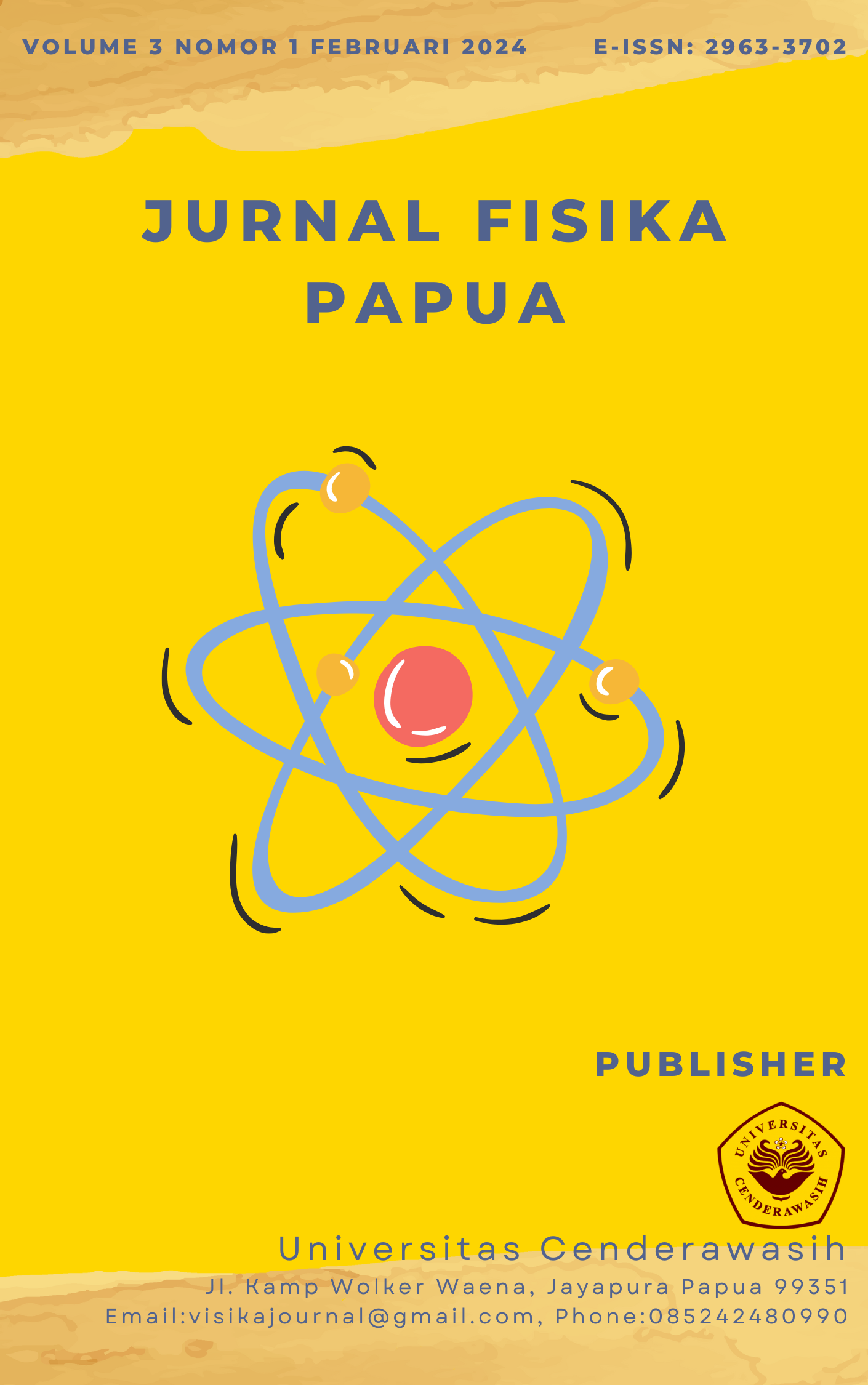 					View Vol. 3 No. 1 (2024): Jurnal Fisika Papua
				